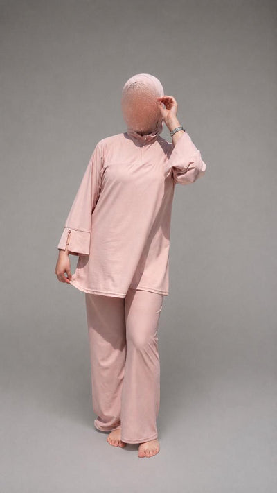 Burkini Modesty Hijab – Rose Poudré | MD Design