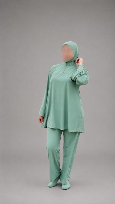 Burkini Modesty Hijab – Vert Sauge Doux | MD Design