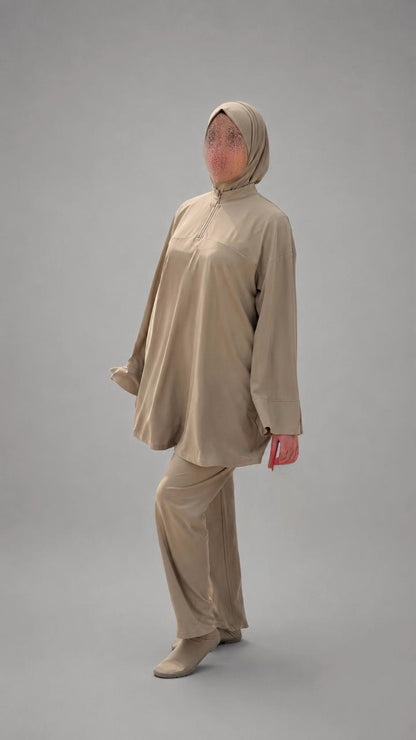 Burkini Modesty Hijab – Rose Poudré | MD Design